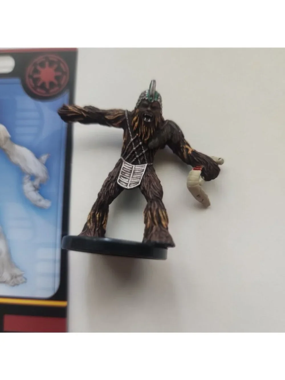 Star Wars Miniatures Revenge of the Sith Wookiee Berserker 22/60 with Stat Card